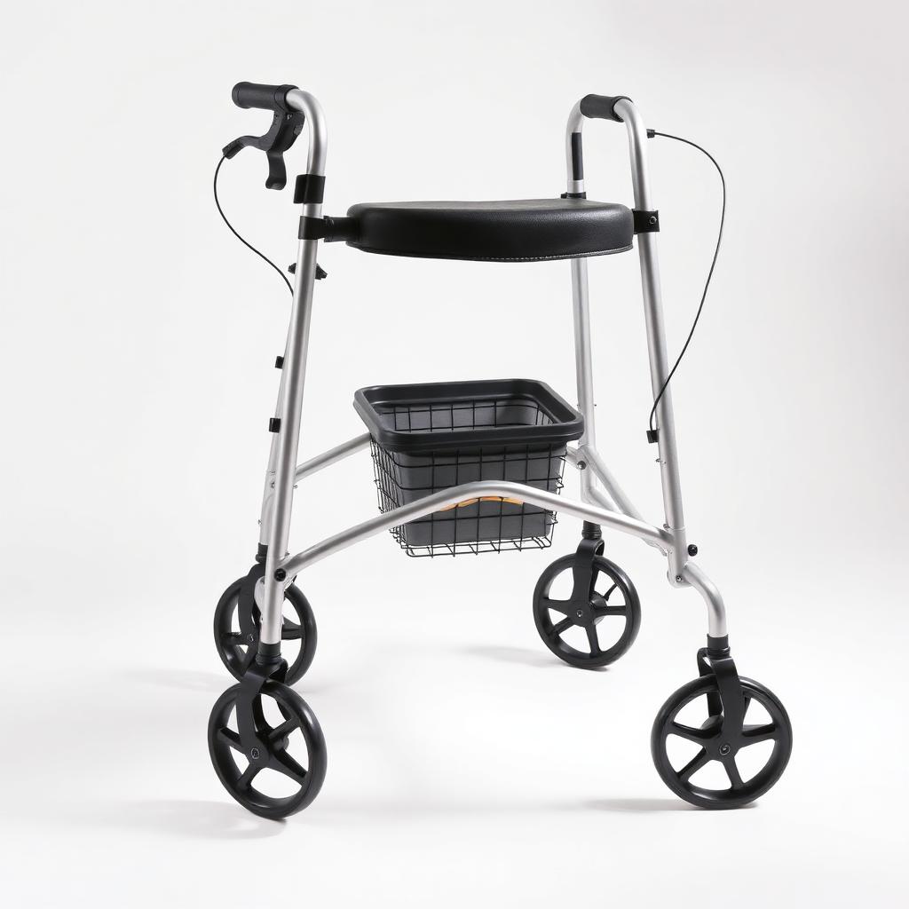 4-Wheel Rollator with Seat
